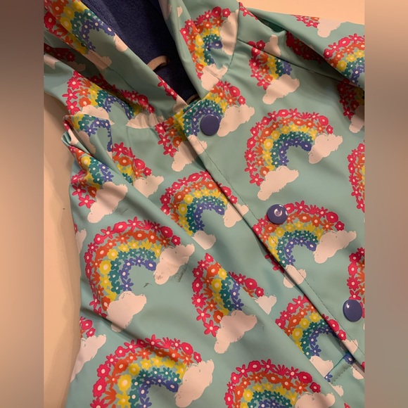 Hatley Fleece Lined Rainbow Raincoat 18-24 month - Picture 2 of 7